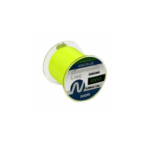 Леска карповая Nautilus ENVI 300м Fluoro Green 0.261мм 5.9кг