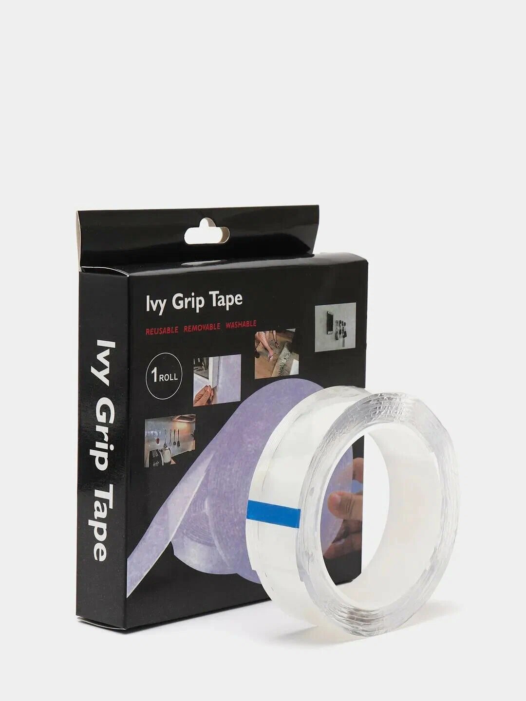 Лента клейкая Nano tape 607928, двусторонняя, прозрачная, 3 м