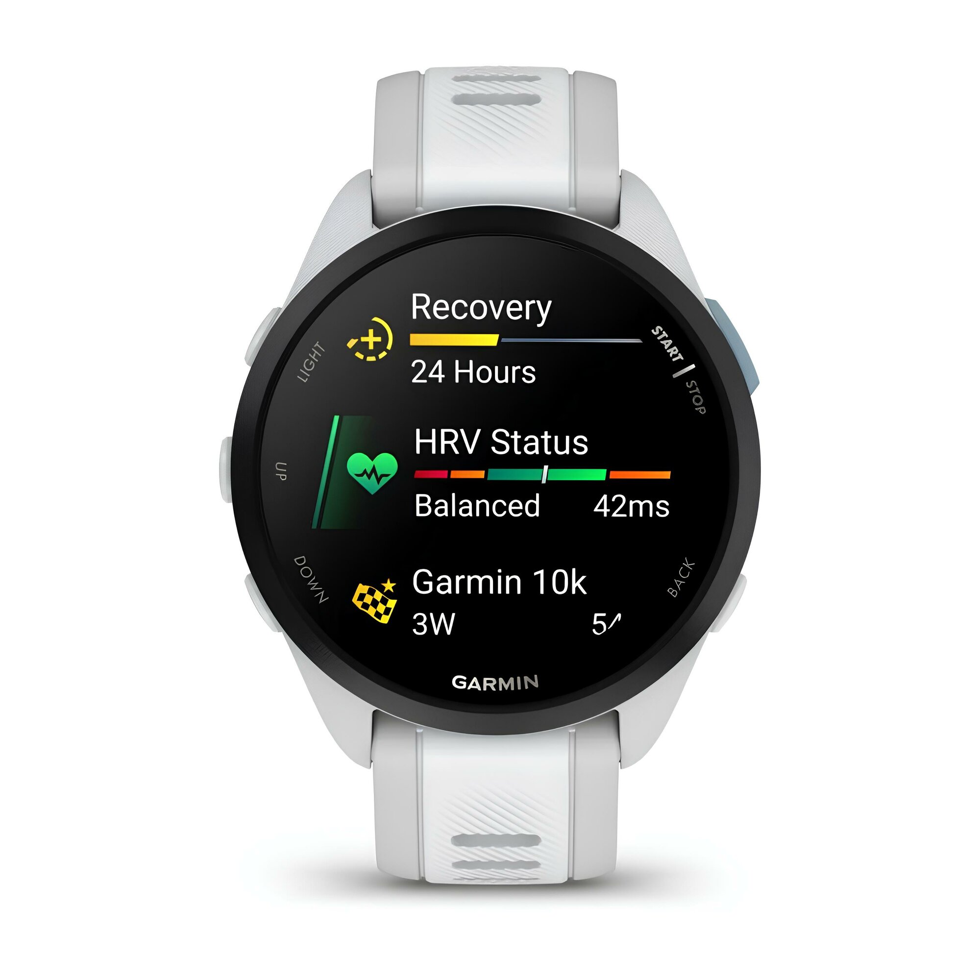 Умные часы Garmin Forerunner 165 Amoled Mist Gray Whitestone 010-02863-21 — фото 1