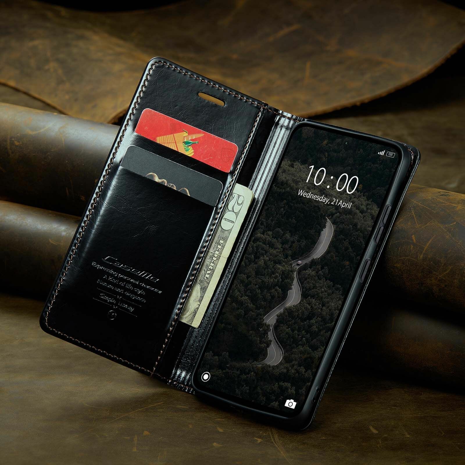 Электронные Книги Xiaomi Caseme Кожаный книжка чехол для Xiaomi Redmi Note 13 Pro Plus+ 5G /Сяоми Нот 13 Про + Редми Нот 13 Про 5G с визитницей из экокожи