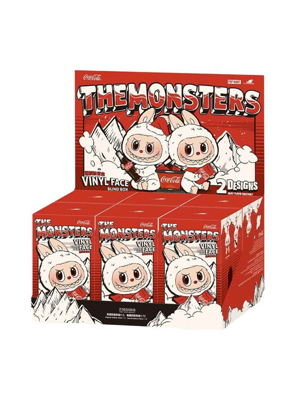 POP MART брелок-игрушка LABUBU X «Coca Cola» ОРИГИНАЛ, в слепой упаковке 1шт — фото 1