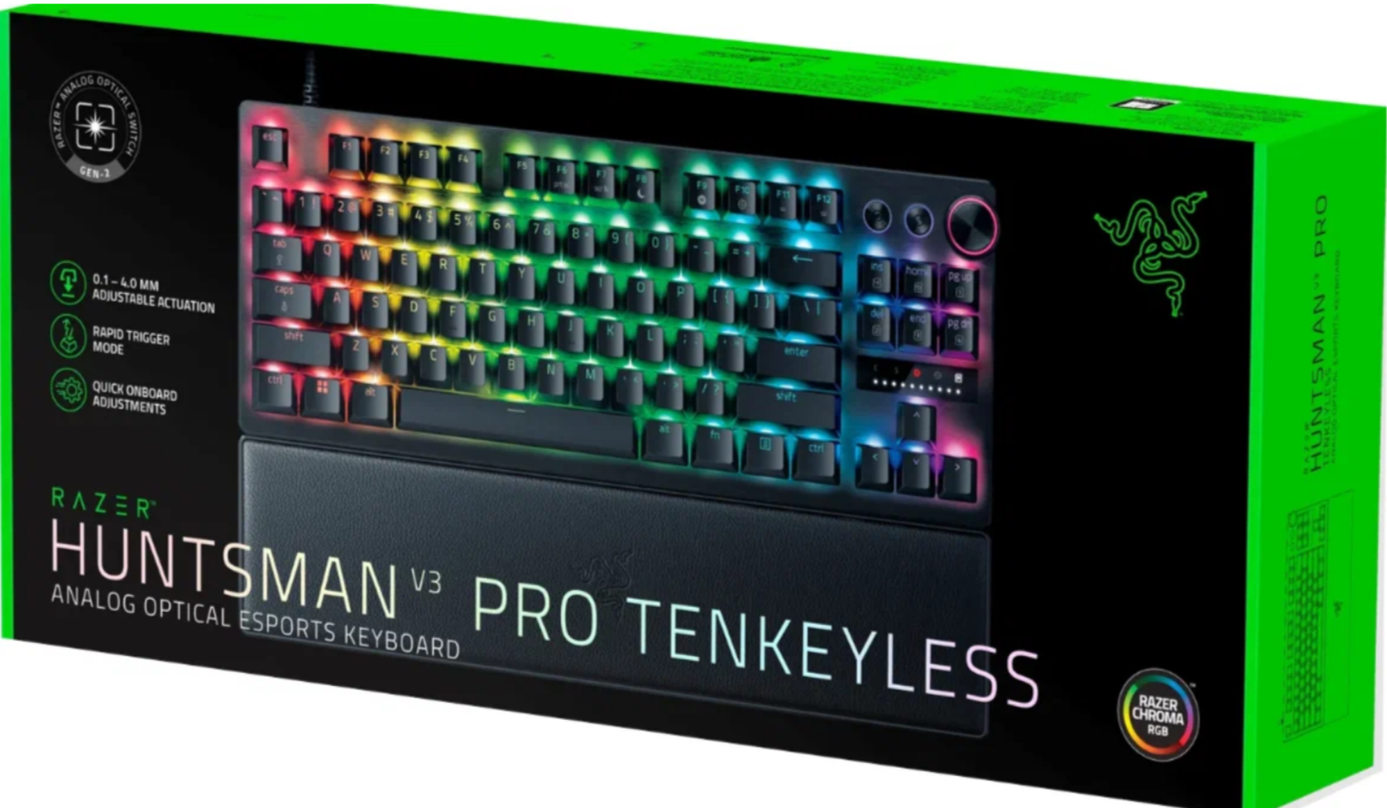 Игровая клавиатура Razer Huntsman V3 Pro Esports TKL русская (Analog Optical Switches Gen-2)