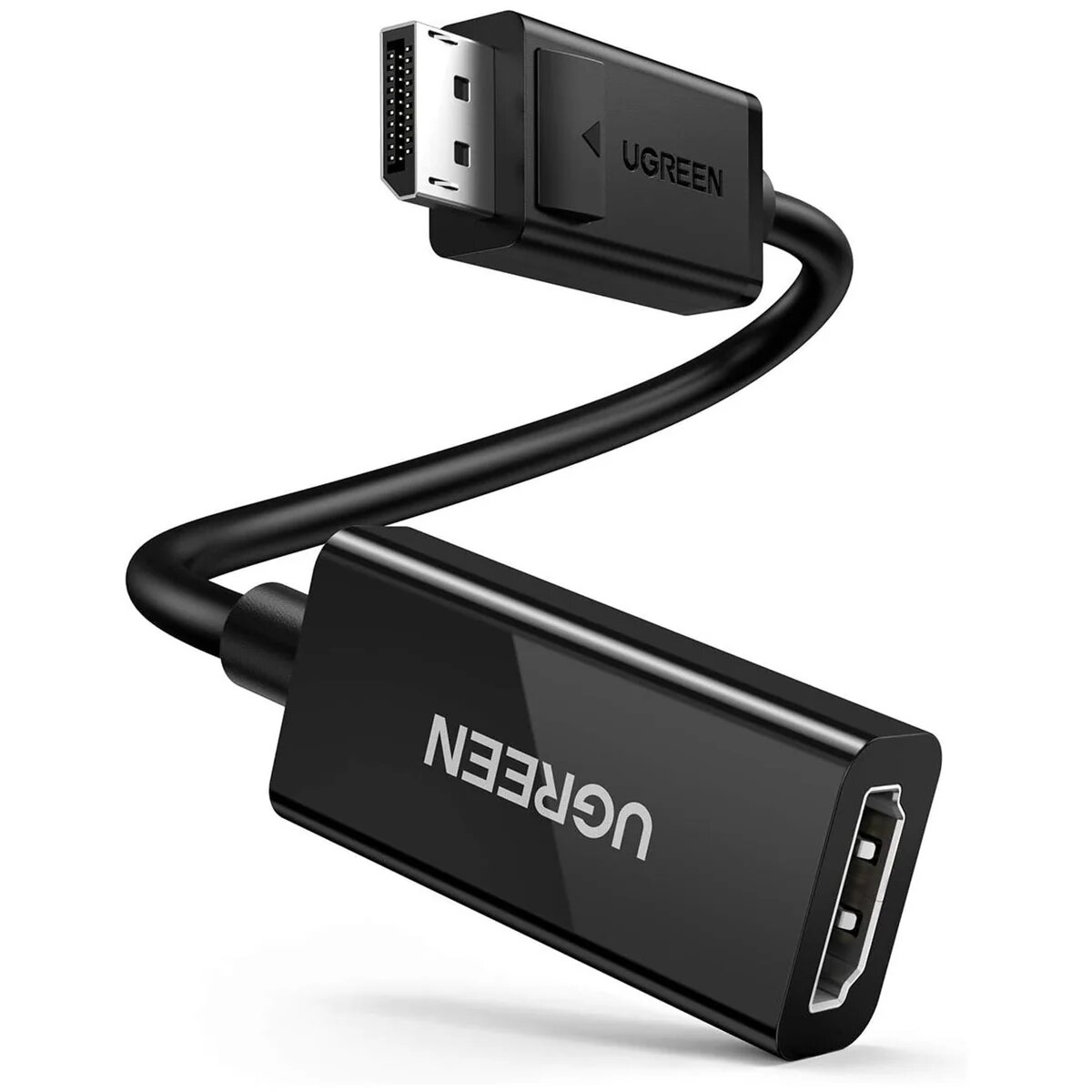 Адаптер UGREEN MM137, для DP, HDMI, 4K, 60 Hz, HDR, 3D, черный переходник видео