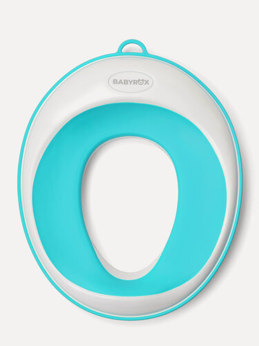 Изображение товара Детское сиденье для унитаза BABYROX, бирюзовое, с защитой от брызг