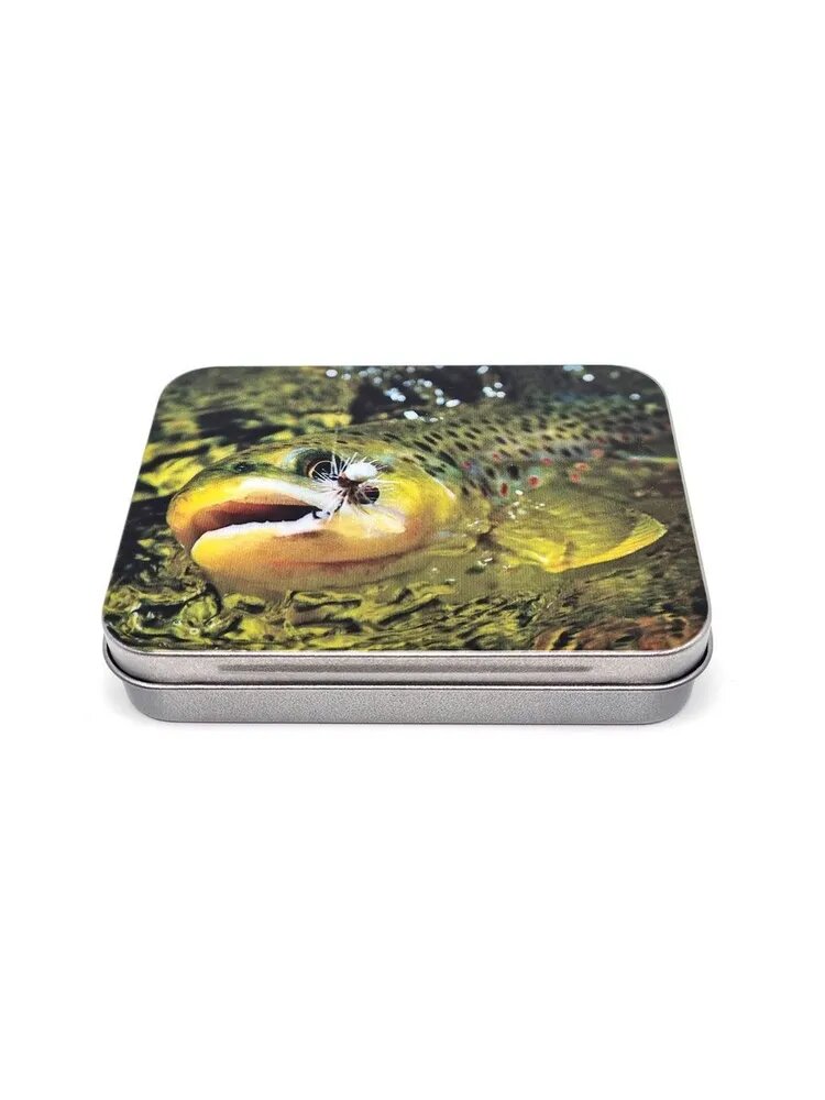 Коробочка для мушек металл. с принтом Stinger HDT1585, Габариты 115x85x22 мм. #324