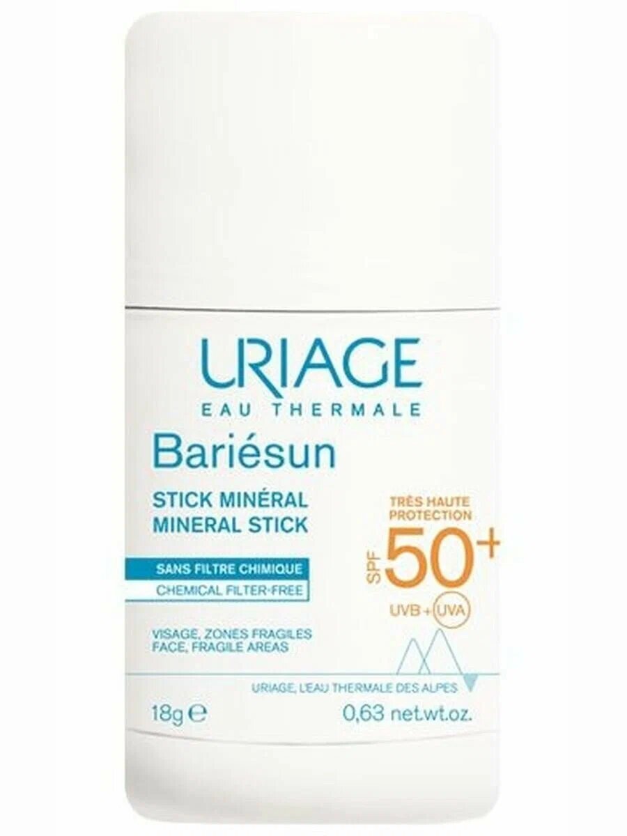 Солнцезащитный стик Uriage "Bariésun", SPF 50+, для чувствительной кожи 18 г