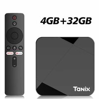 2025 Новый Tanix TX5 Android 14 Smart TV box Amlogic S905Y5 4 ГБ 64 ГБ 2, 4G / 5G Dual Wifi 6 AV1 BT Set Top Box Медиаплеер, 4G32G, Европейская