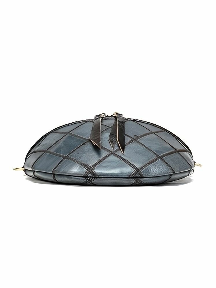 Сумка мессенджер КожаноFF, фактура рельефная, синий — фото 1