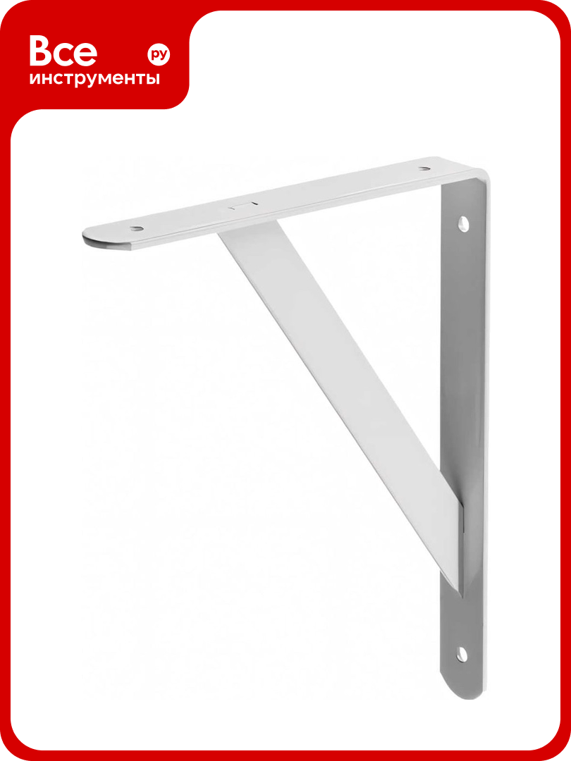 Уголок-кронштейн STAYER MASTER усиленный 300x200x30x4мм белый 37422-1 37422-1