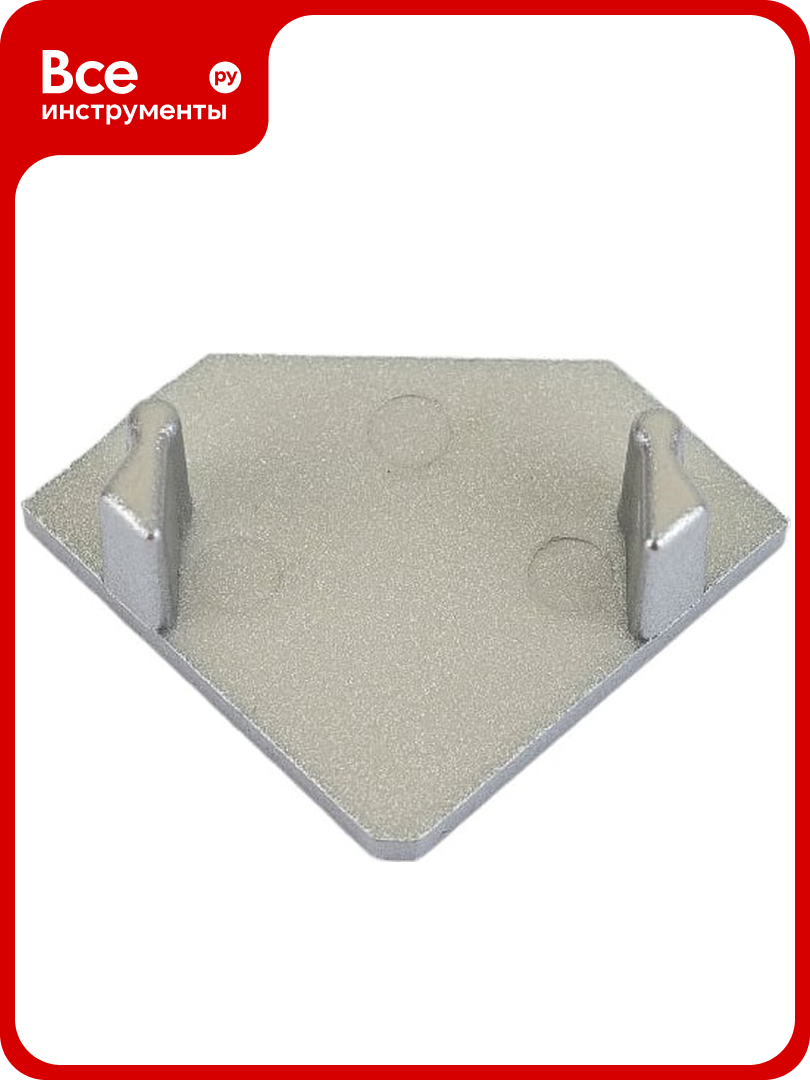 Набор заглушек для углового профиля Uniel UFE-C03 SILVER 2 POLYBAG 07753