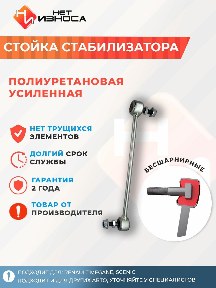 Стойка стабилизатора усиленная полиуретановая подвеска для машины, автозапчасти NL225 Renault MEGANE, SCENIC.