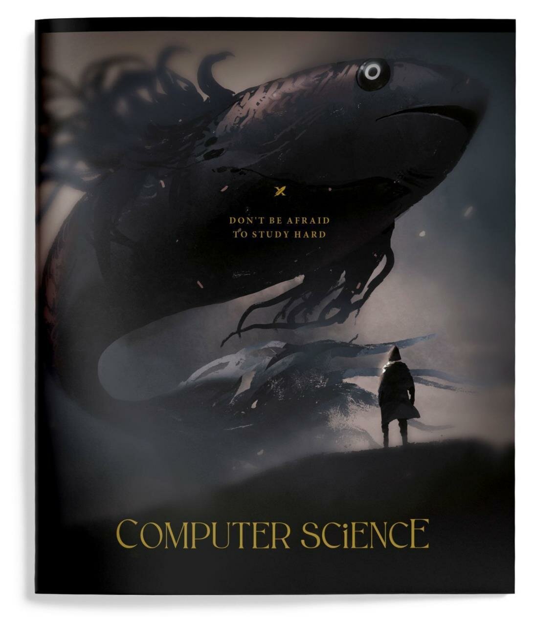 Тетрадь 1 шт 48 л. А5 клетка, на скрепке, LOREX DEMONS INSIDE Информатика мелованны картон, запечатка фор