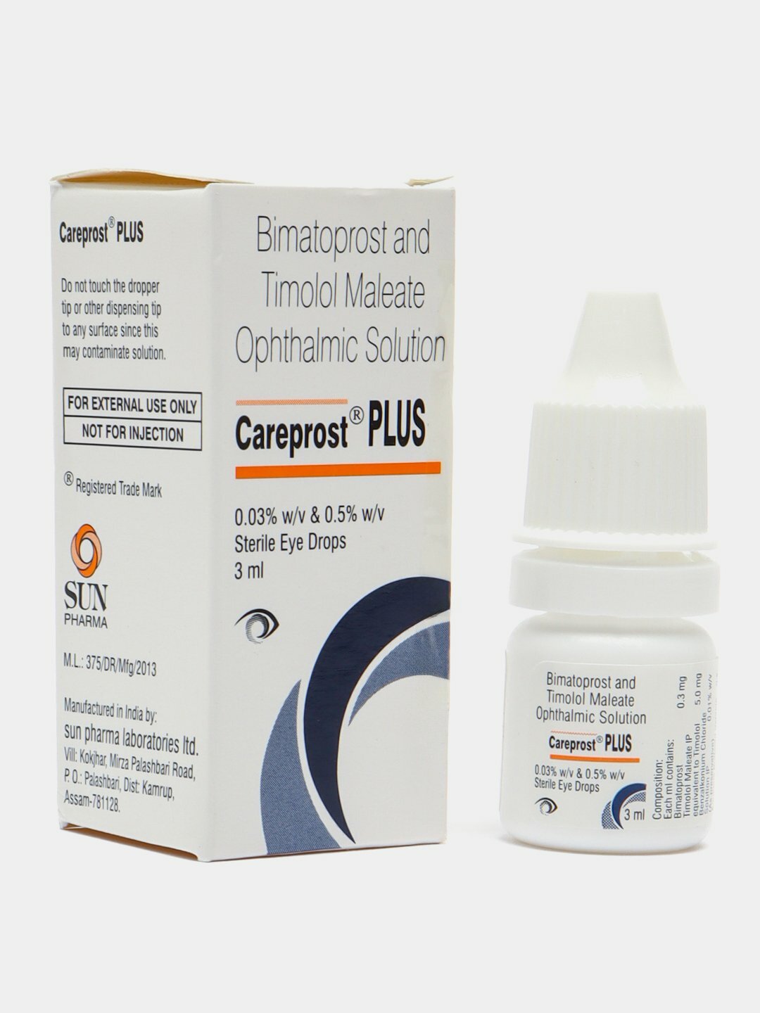 Careprost PLUS сыворотка для роста ресниц и бровей, 3 мл Косметическое средство с Биматопростом