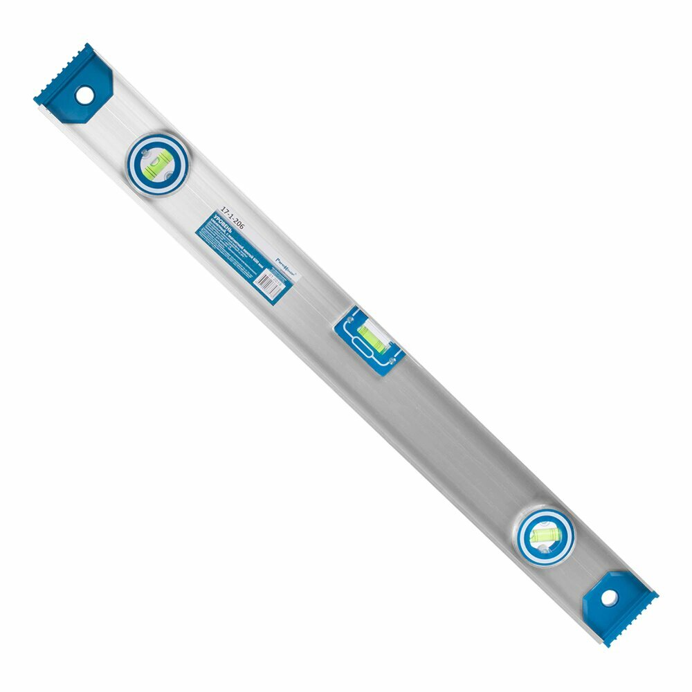 Уровень магнитный РемоКолор с линейкой 60 см 3 глазка