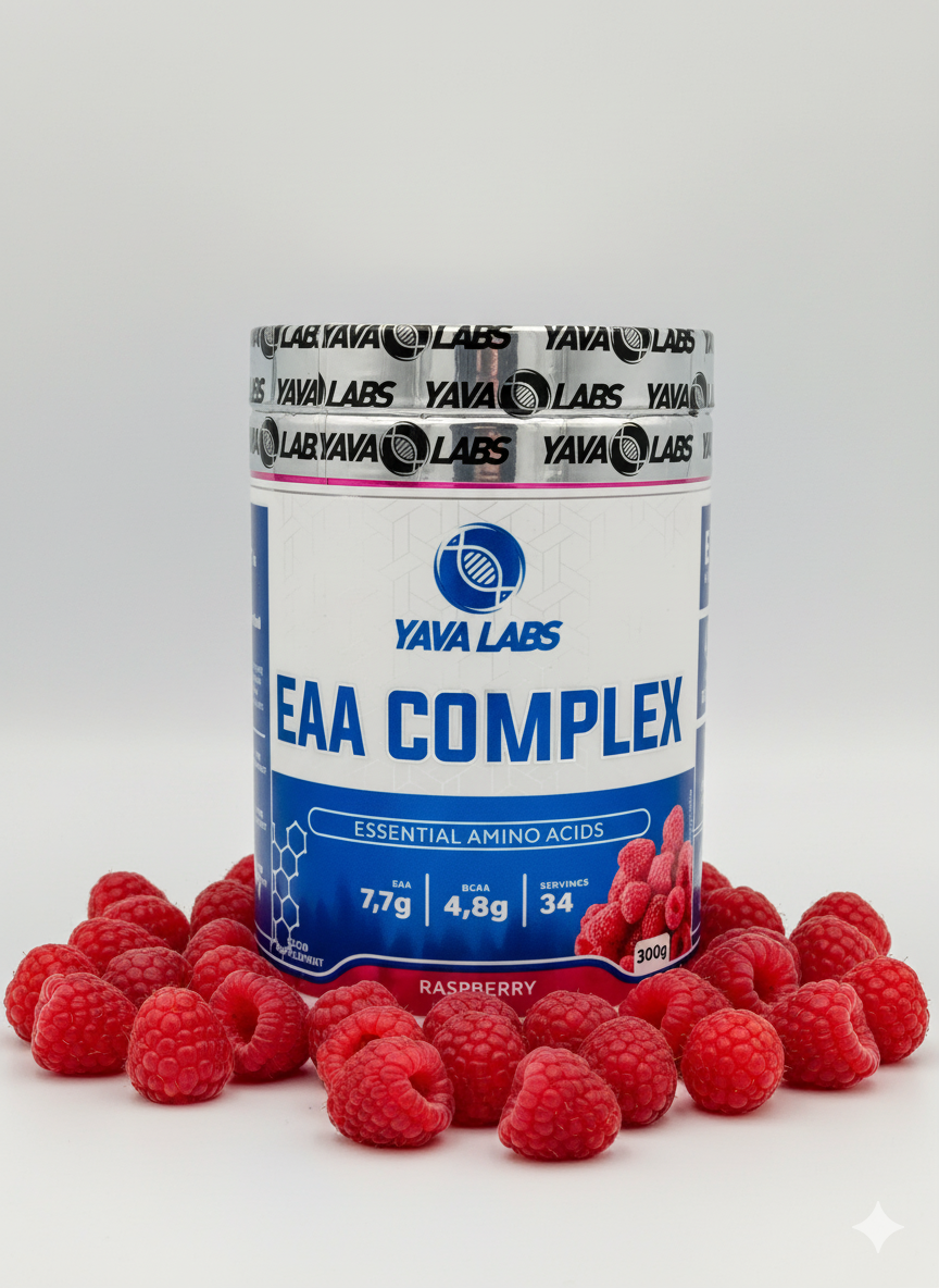 Аминокислоты Yava Labs "EAA Complex", 300 г, со вкусом малины