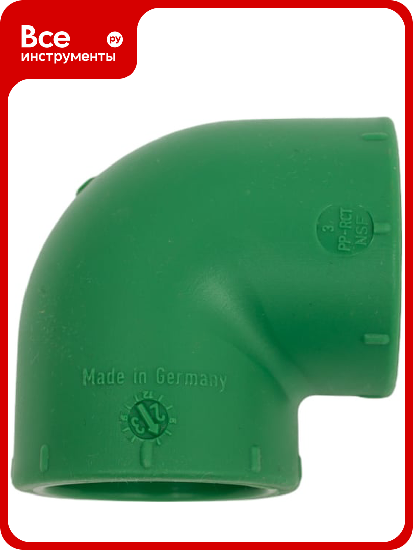 Угол Banninger полипропиленовый зеленый 90 гр x 40 мм 7411099011