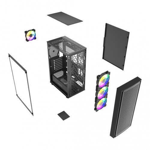 Корпус Powercase Mistral EA20, черный (CMAEA20-L4) — фото 1