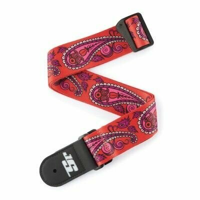 Ремень для гитары Planet Waves Joe Satriani, рисунок Paisley, красный (50JS12)