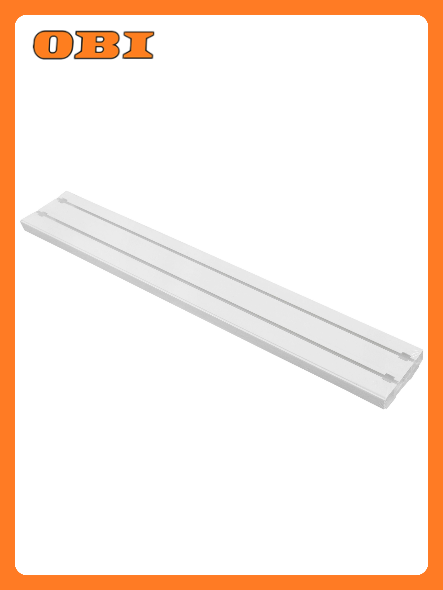 Карниз для штор LEGRAND Стандарт потолочный двухрядный белый 200 см