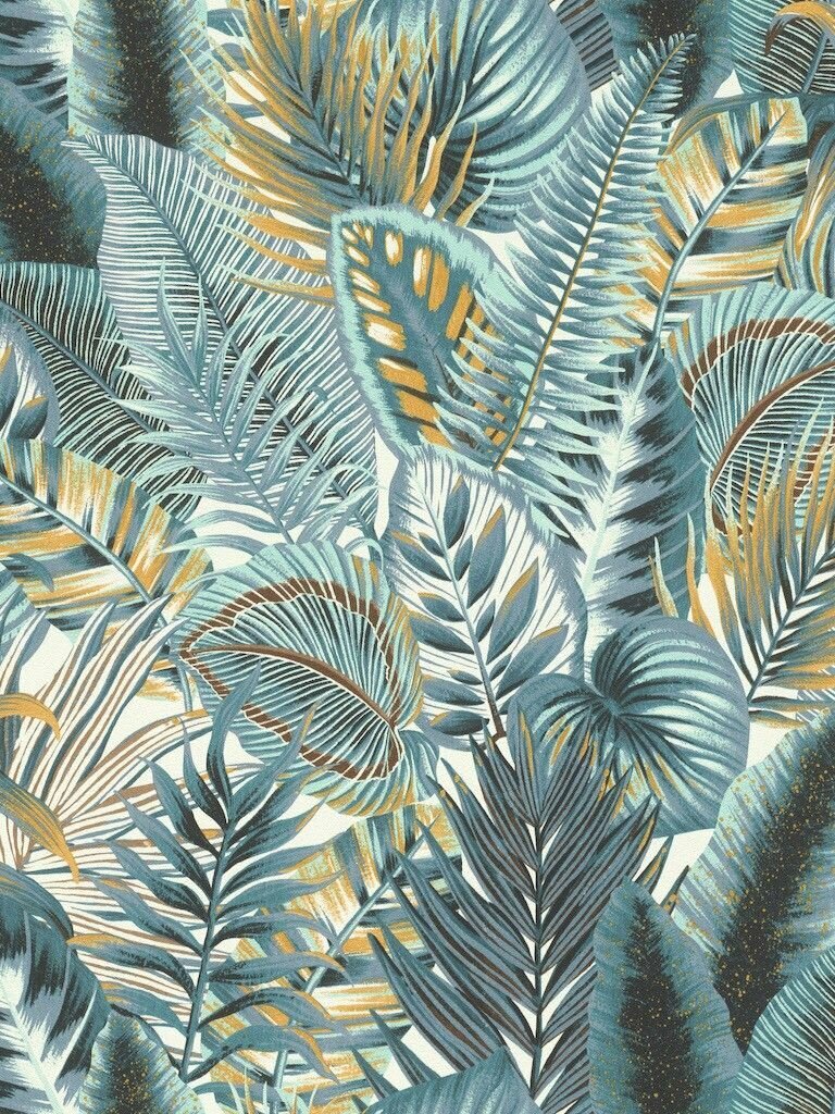 Обои винил горячего тиснения моющиеся на флизелиновой основе Rasch Rhapsody 833997 0.53м х 10.05м листья цвет разноцветный 833997