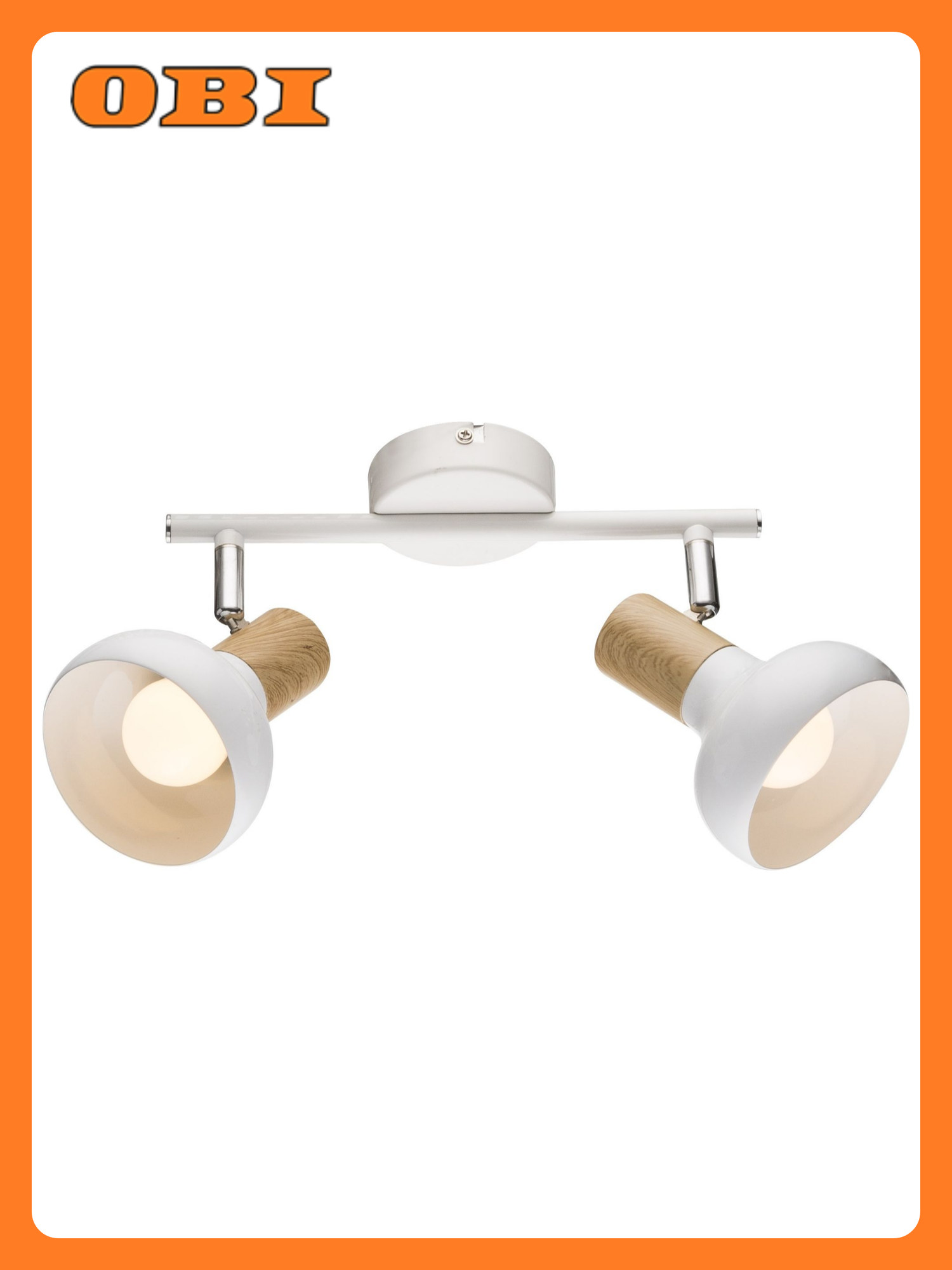 Светильник настенно потолочный Rivoli Lorena белый 25 510X15