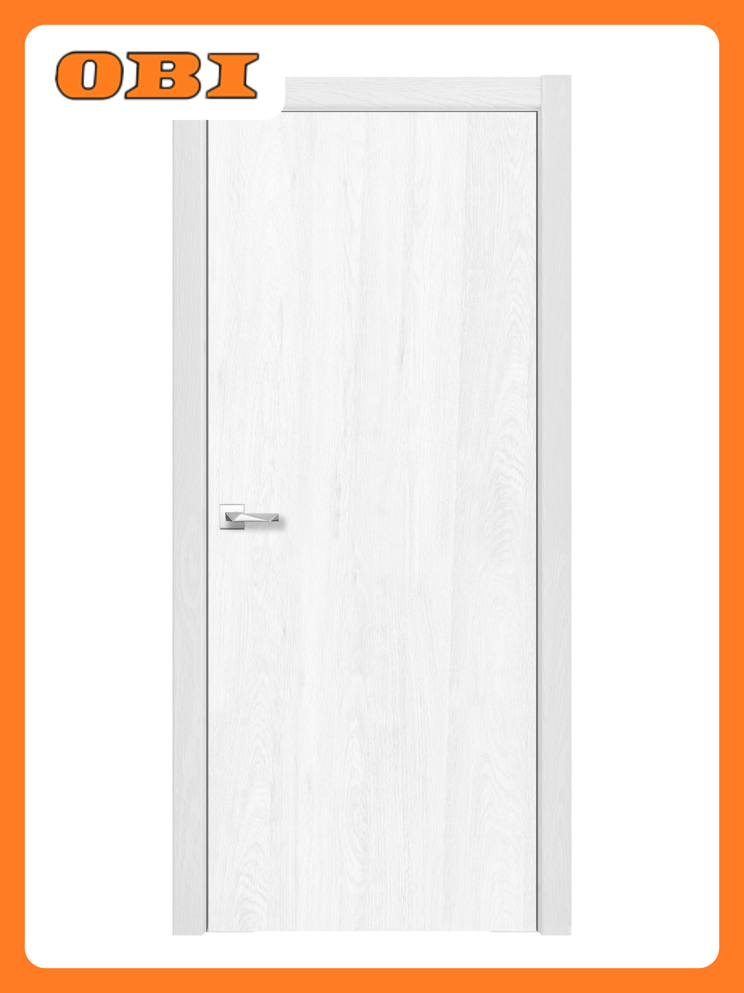 Межкомнатная дверь глухая 2000х800 финиш-плёнка анкор серебристый