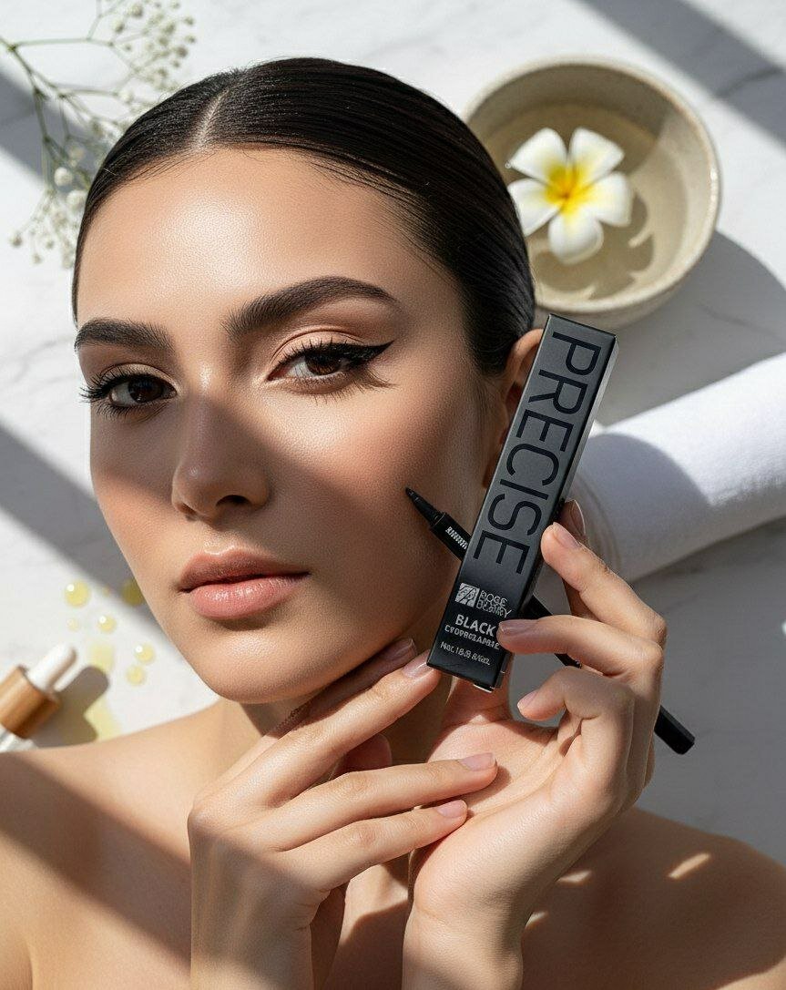 Подводка фломастер для век Precise black controllable, оттенок черный — фото 1