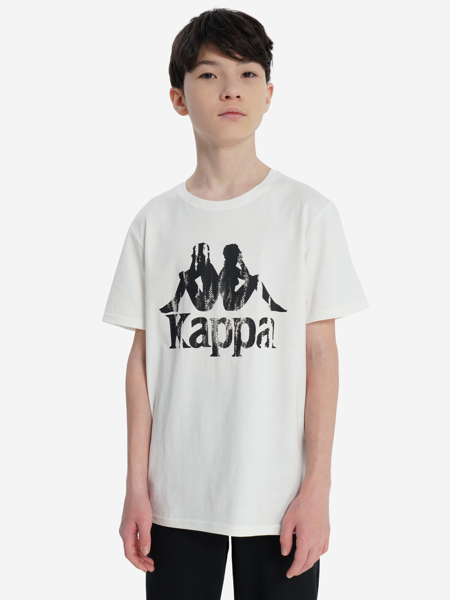 Футболка Kappa, размер 158-164, кремовый — фото 1