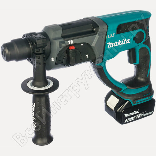 Изображение товара Перфоратор аккумуляторный Makita LXT DHR202RFE с двумя аккумуляторами 18V, 3.0Ah, 3 режима работы и мощностью удара