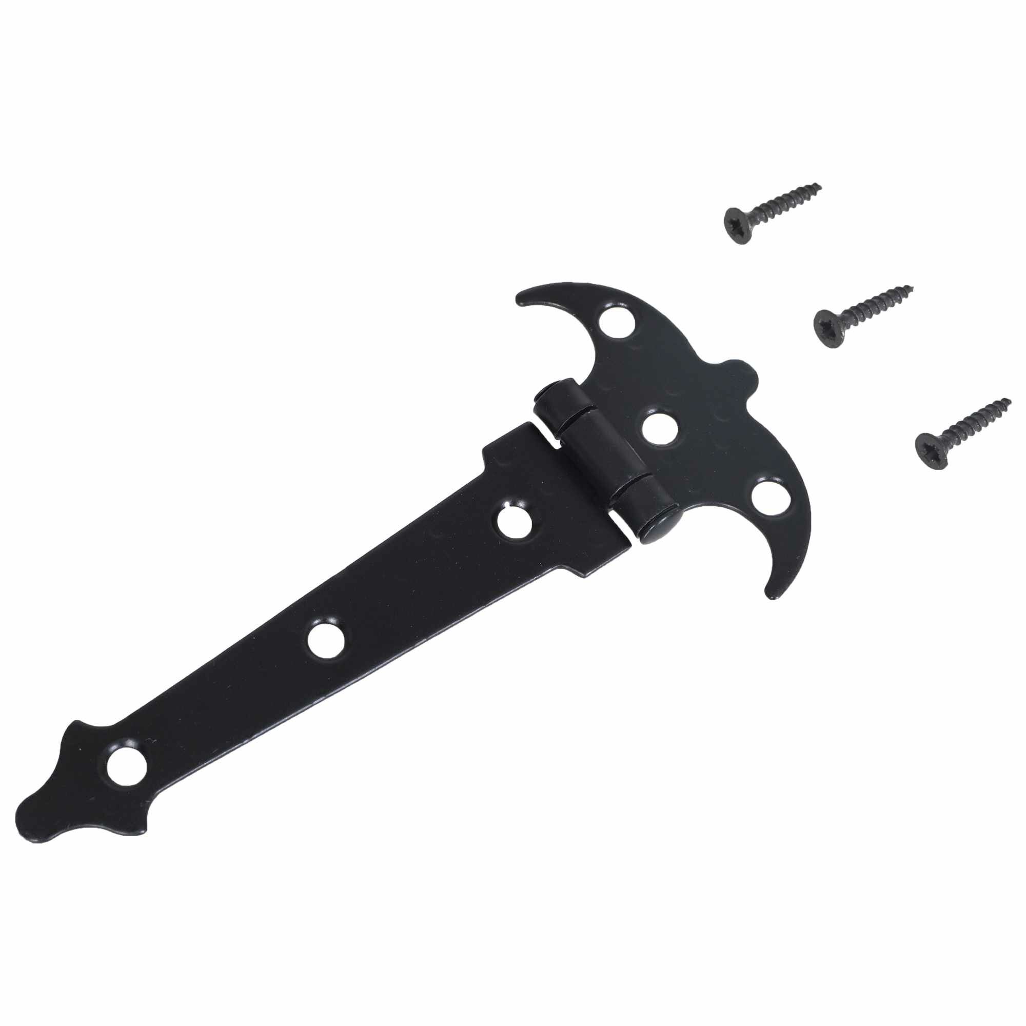 Петля мебельная накладная Amig 551, 55х90 мм, сталь, цвет чёрный - фото №4