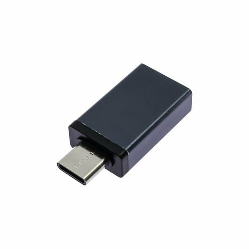 OTG-адаптер USB-Type-C, серый обложка карман noname серый