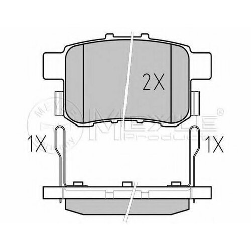 MEYLE 0252443514W Комплект дисковых тормозных колодок