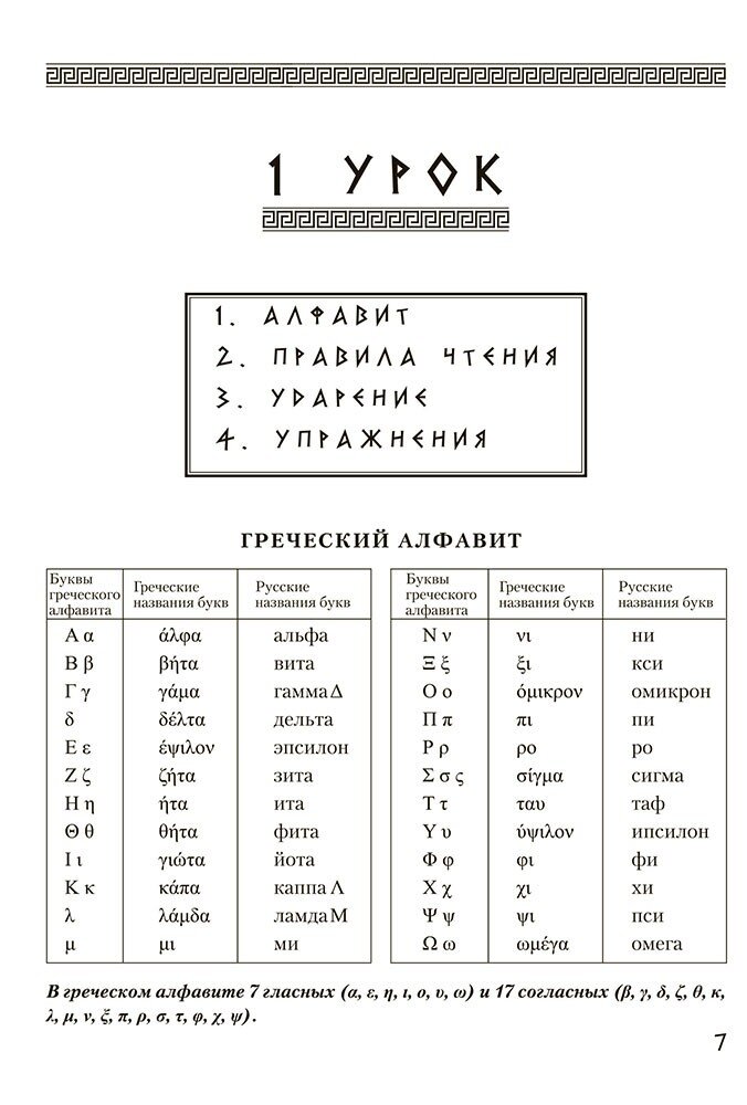 Греческий язык. Курс для начинающих - фото №17