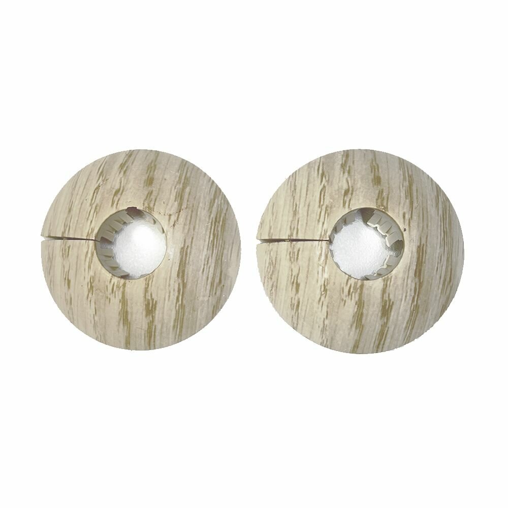 Розетта напольная из ПВХ D-16мм Дуб белёный (обвод для труб) — фото 1