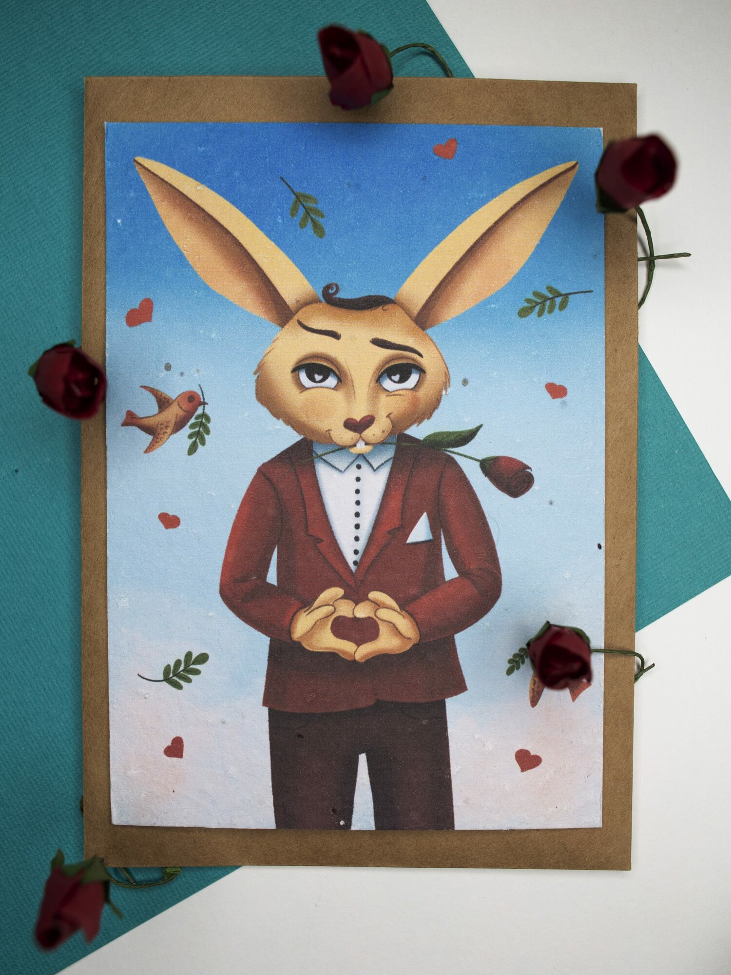 Открытка Мартовский заяц