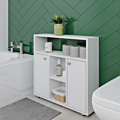 Тумба узкая в ванную комнату 707120 цвет белый Simplycon 9990₽