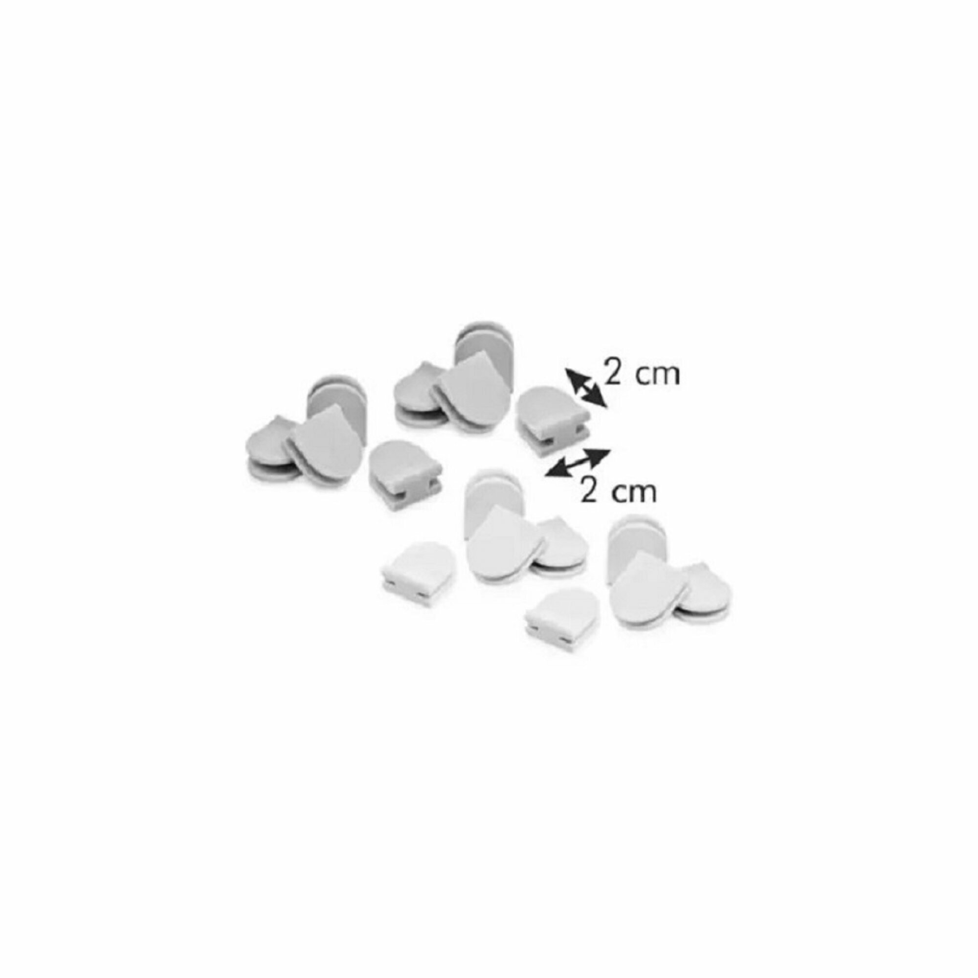 Соединители для лотков-запасные соединители и ножки Tescoma FlexiSPACE, 8+8 шт — фото 1