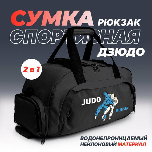 Сумка спортивная Aika, 25 л, 23х25х45 см, черный