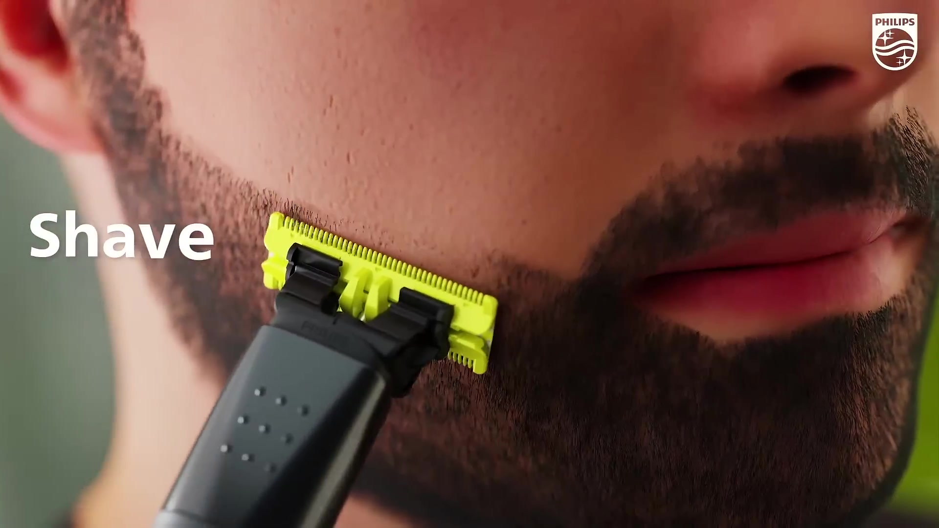 Триммер для бороды и усов Philips OneBlade QP1424/10, черный — фото 1
