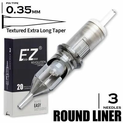 Картриджи для тату и татуажа Ez Revolution 35/1203 RLLT-T Extra Textured (20шт)