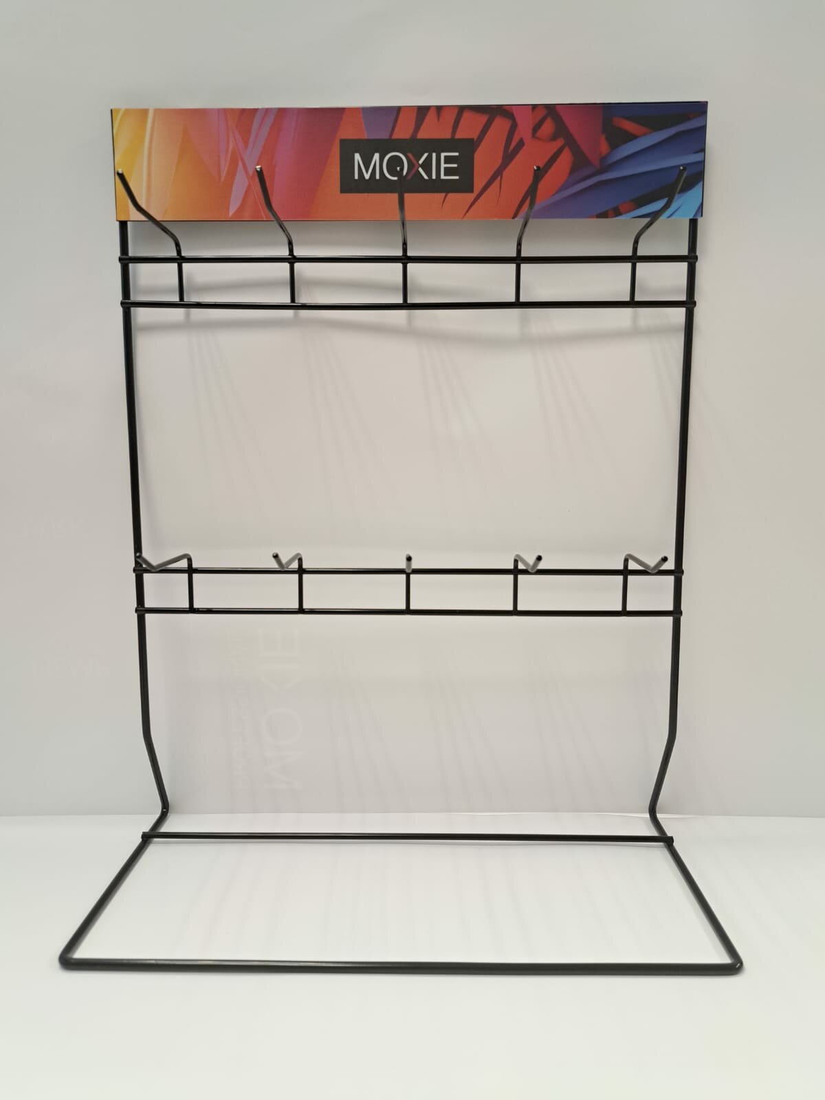 Стойка металлическая для кремов/ витрина/ стенд Настольный дисплей с 10-ю крючками