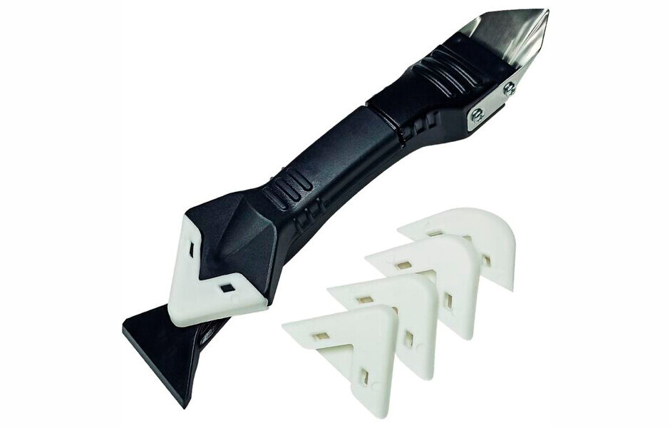 Скребок угловой для удаления и выравнивания швов герметика Silicone Trowel & Scraper 3in1