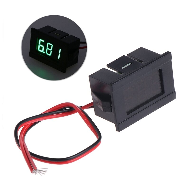 DC 2 провода 4.5-30V Мини Светодиодный цифровой дисплей Вольтметр Вольт напряжения