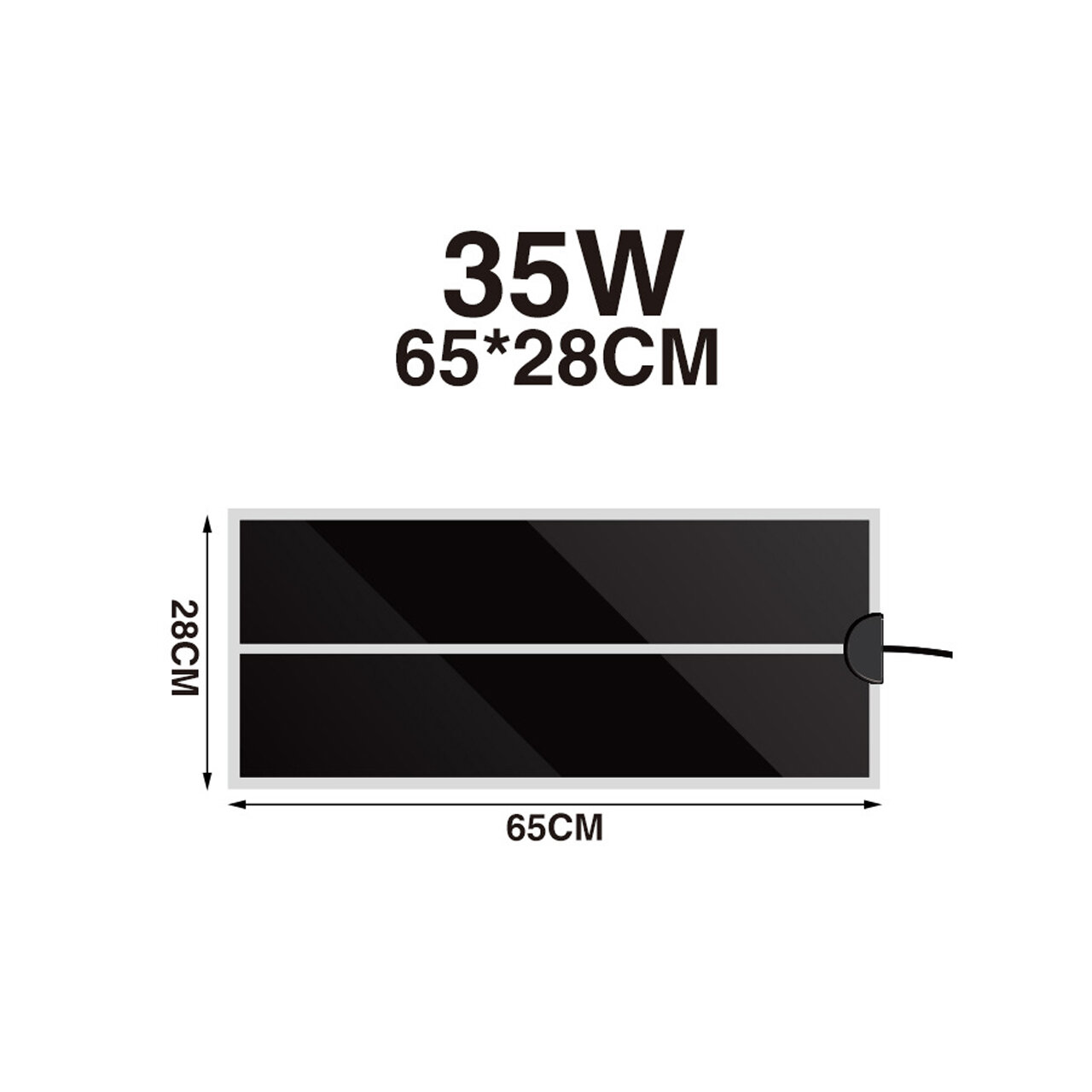 Термоковрик для террариума греющий 35W 65*28 см