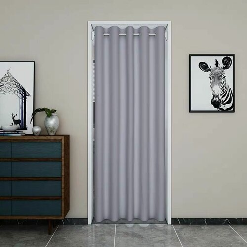 Изображение товара Дверь межкомнатная, Выдвижной стержень из нержавеющей стали,650x2000, Серый