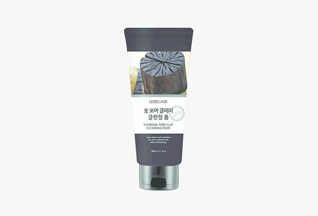 Пенка для умывания LEBELAGE Charcoal Pore Clay 180 мл