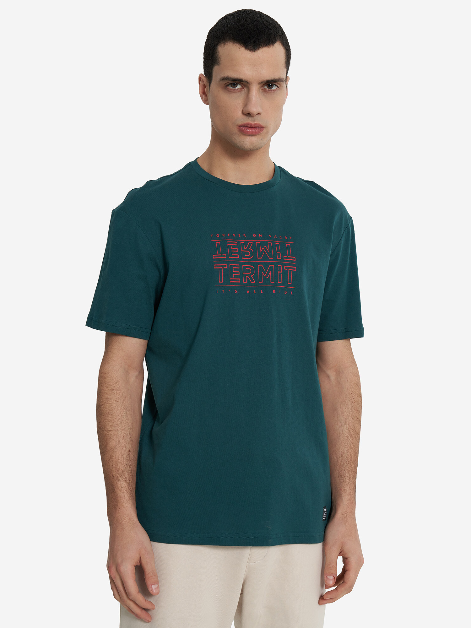 Футболка Termit, размер 54, зеленый, — фото 1