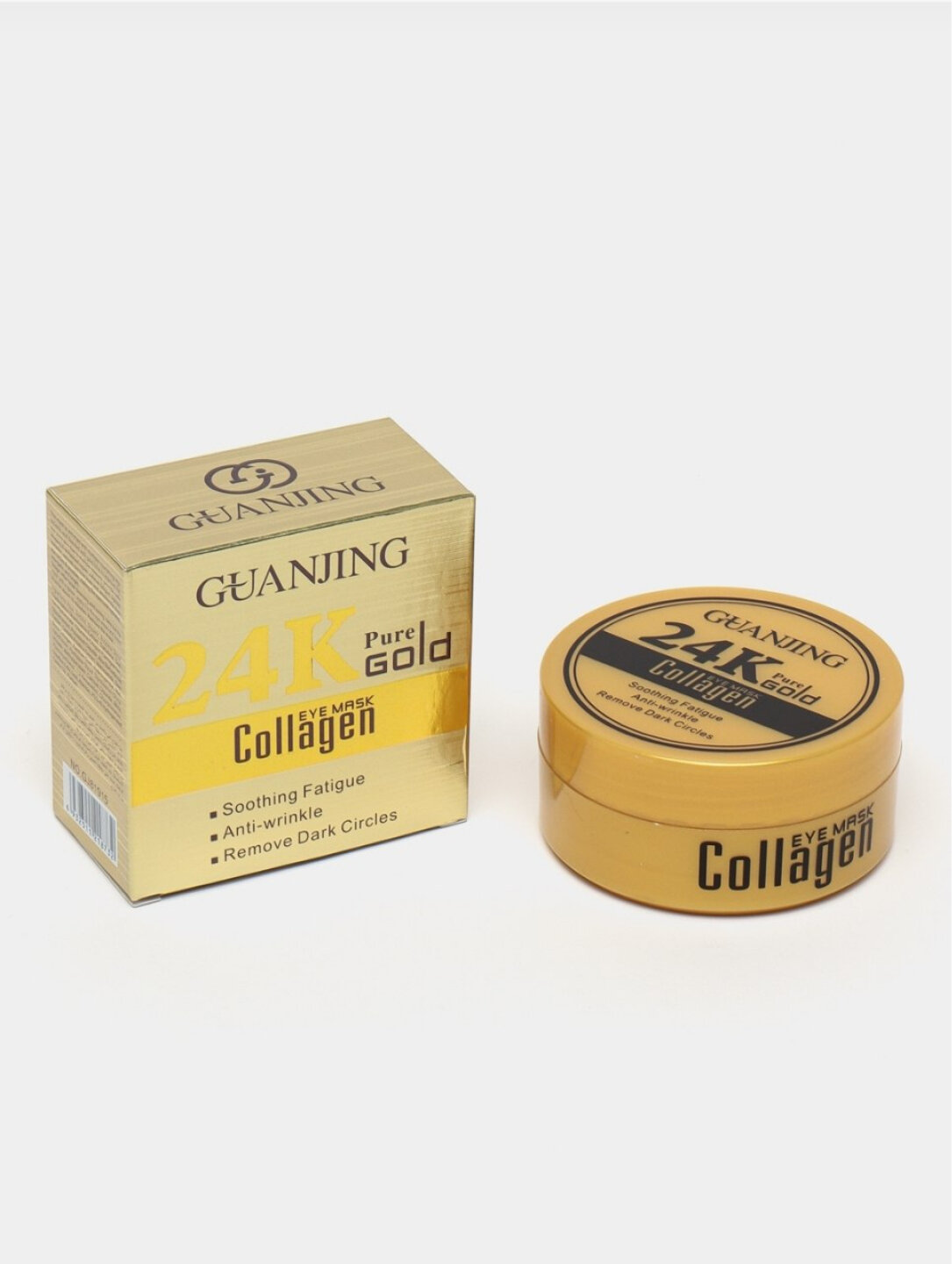 Патчи от морщин Guanjing 24K Gold Collagen, с золотом и коллагеном, 60 шт — фото 1