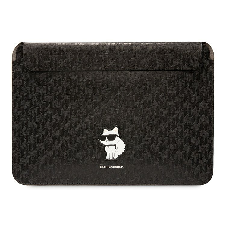 Karl Lagerfeld чехол для ноутбуков 16", Saffiano Sleeve Monogram NFT Choupette черный