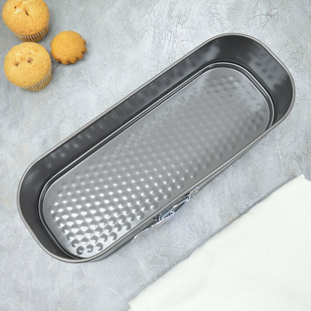 Форма для выпечки хлеба разъемная 31х12х7см антипригарное покрытие углеродистая сталь цвет графит